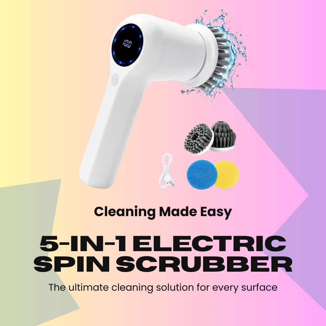 5-in-1 Electric Spin Scrubber