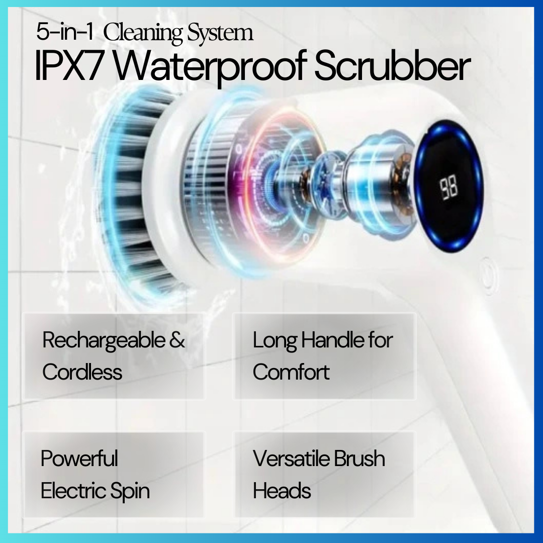 5-in-1 Electric Spin Scrubber