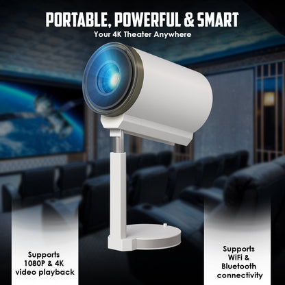 HT16 PROJECTOR Android 13  with Height Adjustable and Foldable Stand